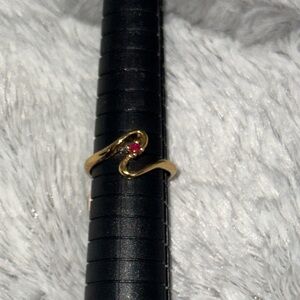 New Ring with Red Ruby Stone size 7